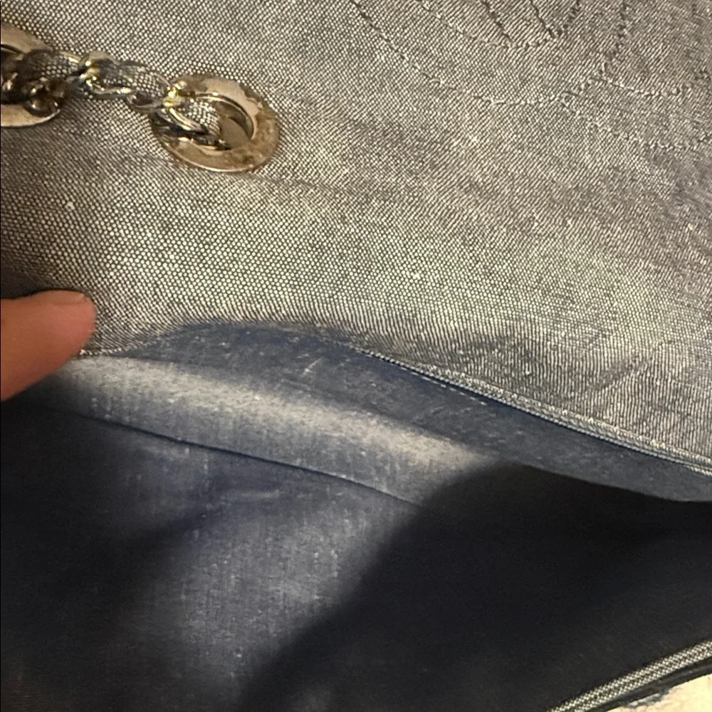 Chanel Dark Blue Quilted Shoulder Bag